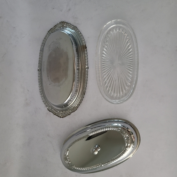 Vintage Chrome Plated Butter Dish - A Danny Wilson Original - Picture 5 of 11